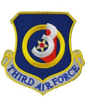 US Military USAF 3rd Air Force Shield Patch