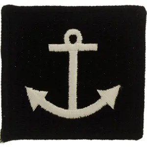 US Military USN Anchor Black Patch