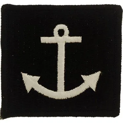 US Military USN Anchor Black Patch