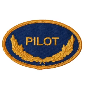 US Military USN Oval Pilot Iron On Patch