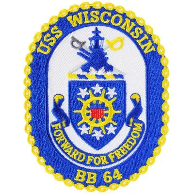 US Military USS Wisconsin BB-64 Patch