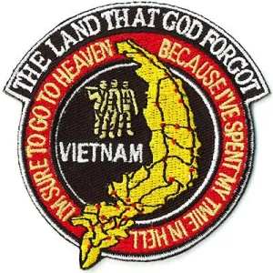 US Military Vietnam The Land That God Forgot Patch
