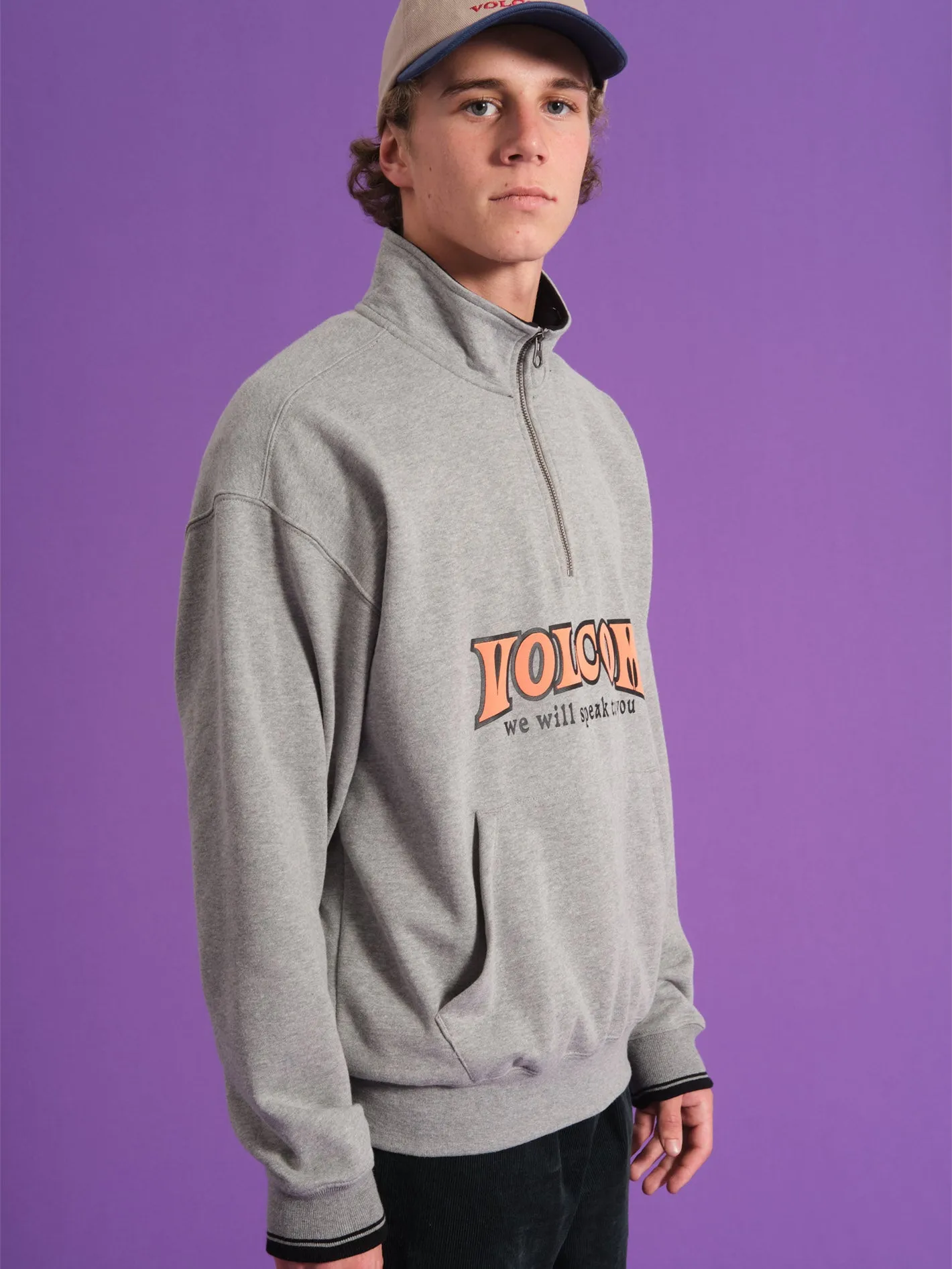Varsity Sweatshirt - HEATHER GREY