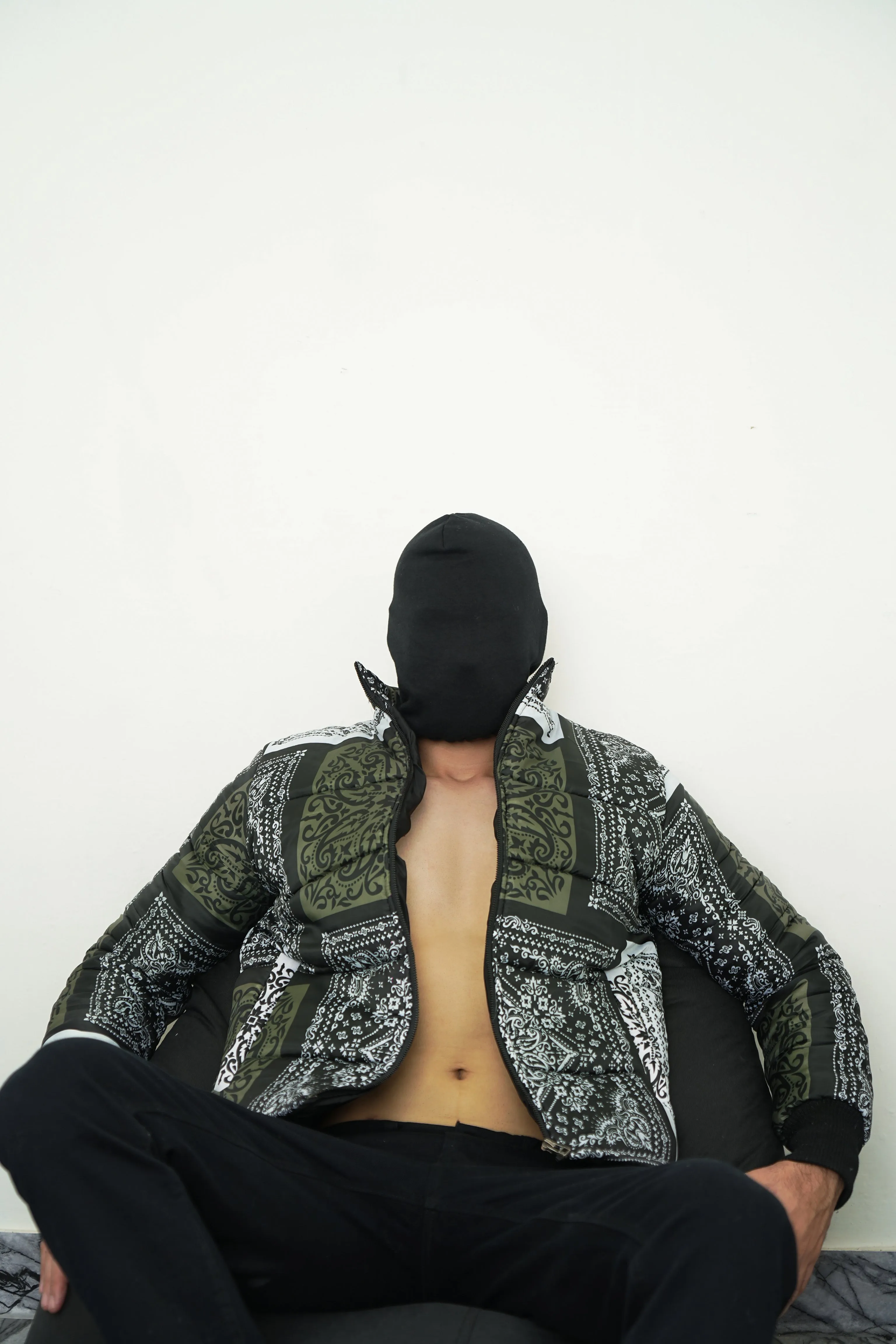 Verde Bandana Puffer Jacket