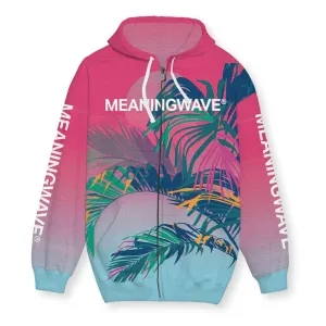 VHS Palm Men's Zip-Up Hoodie