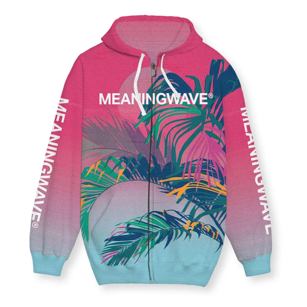 VHS Palm Men's Zip-Up Hoodie
