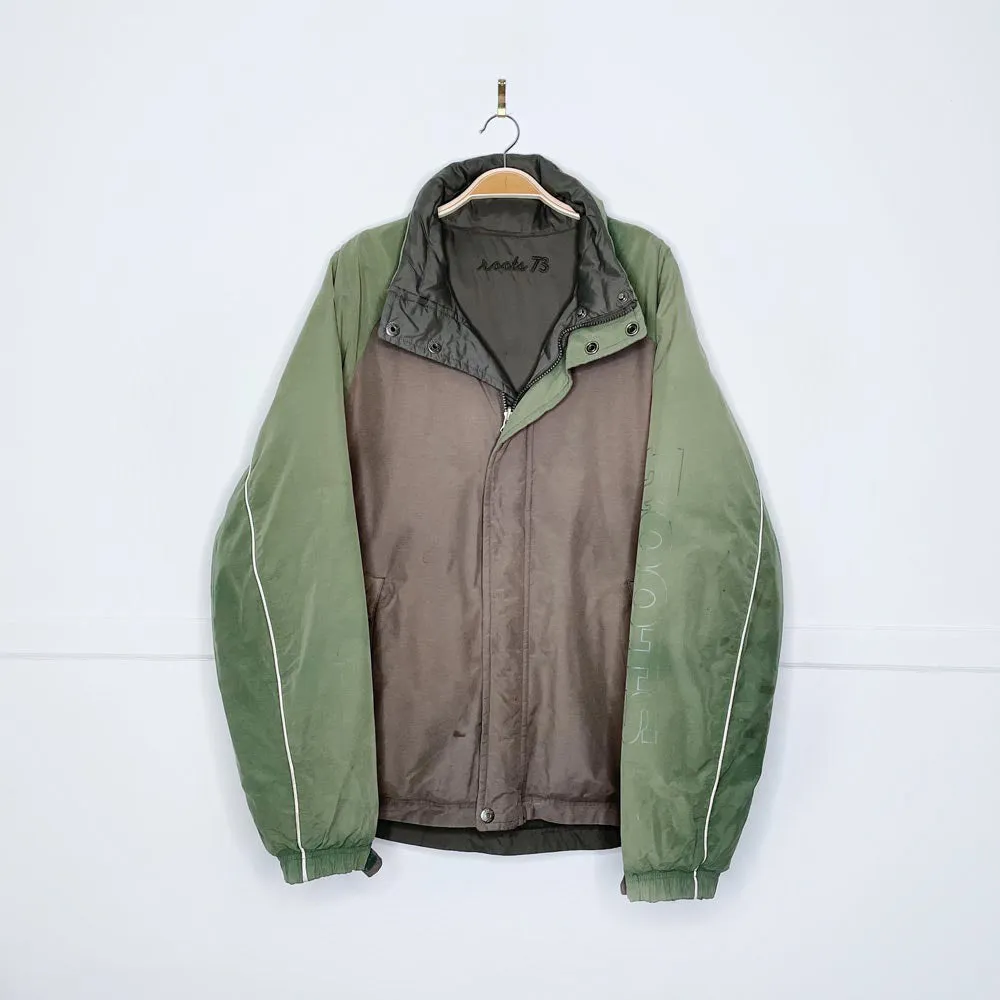 vintage 00s roots reversible down puffer coat