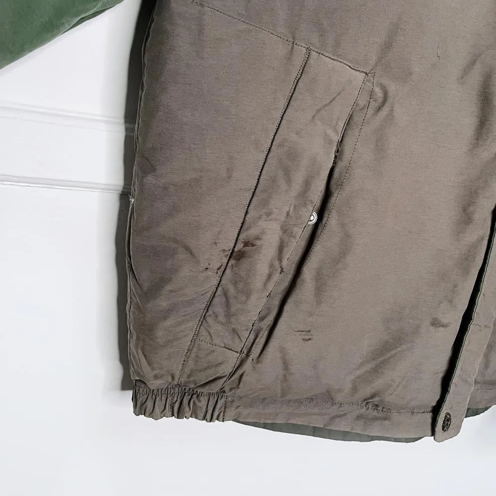vintage 00s roots reversible down puffer coat