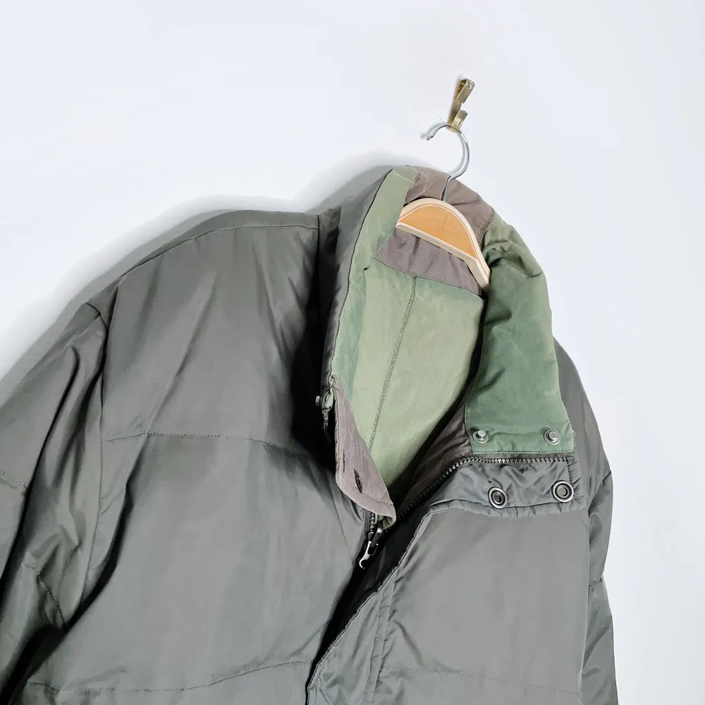 vintage 00s roots reversible down puffer coat