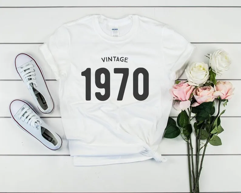 Vintage 1970 Birthday T-Shirt | 54th Birthday Party T-Shirt