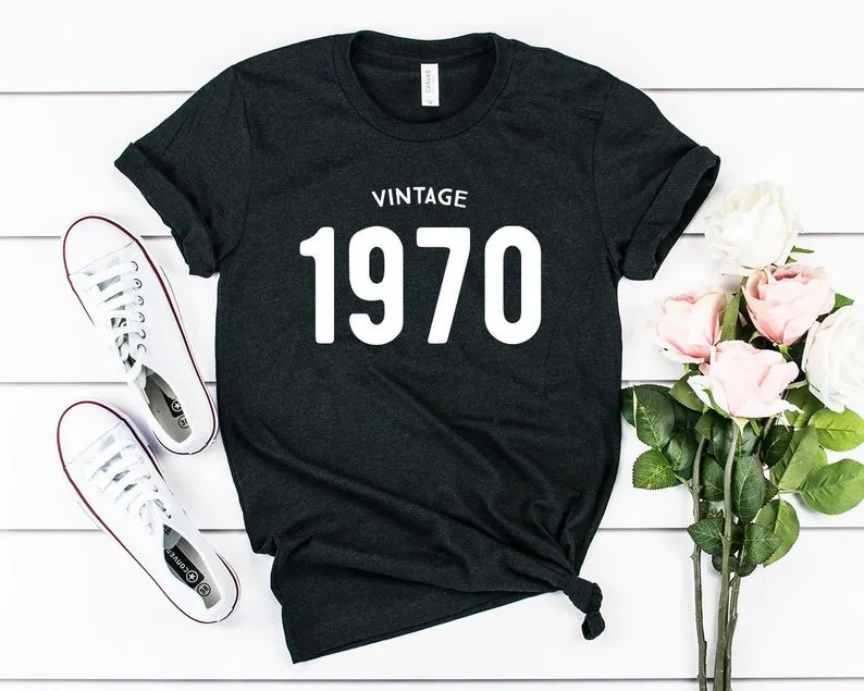Vintage 1970 Birthday T-Shirt | 54th Birthday Party T-Shirt