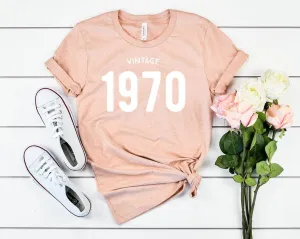 Vintage 1970 Birthday T-Shirt | 54th Birthday Party T-Shirt