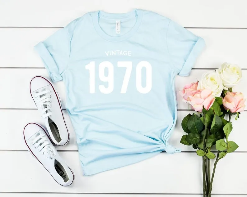 Vintage 1970 Birthday T-Shirt | 54th Birthday Party T-Shirt