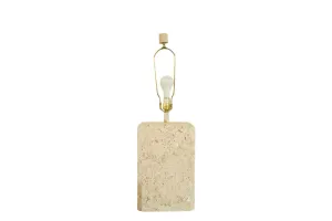 Vintage 1970s Faux Travertine Table Lamp