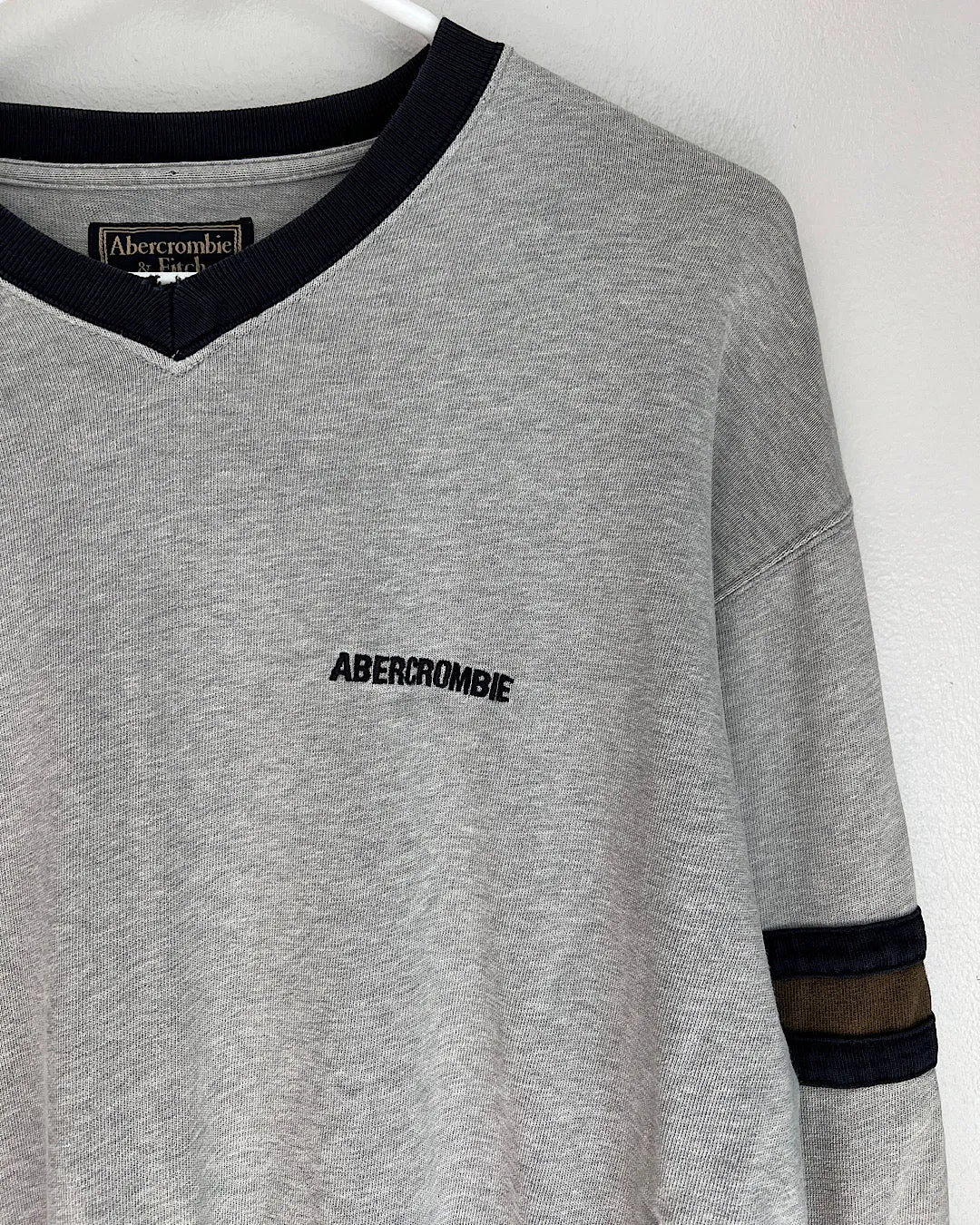 Vintage Abercrombie Stripe Sleeve Heavy Long Sleeve