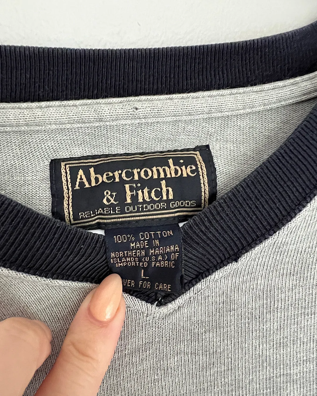Vintage Abercrombie Stripe Sleeve Heavy Long Sleeve