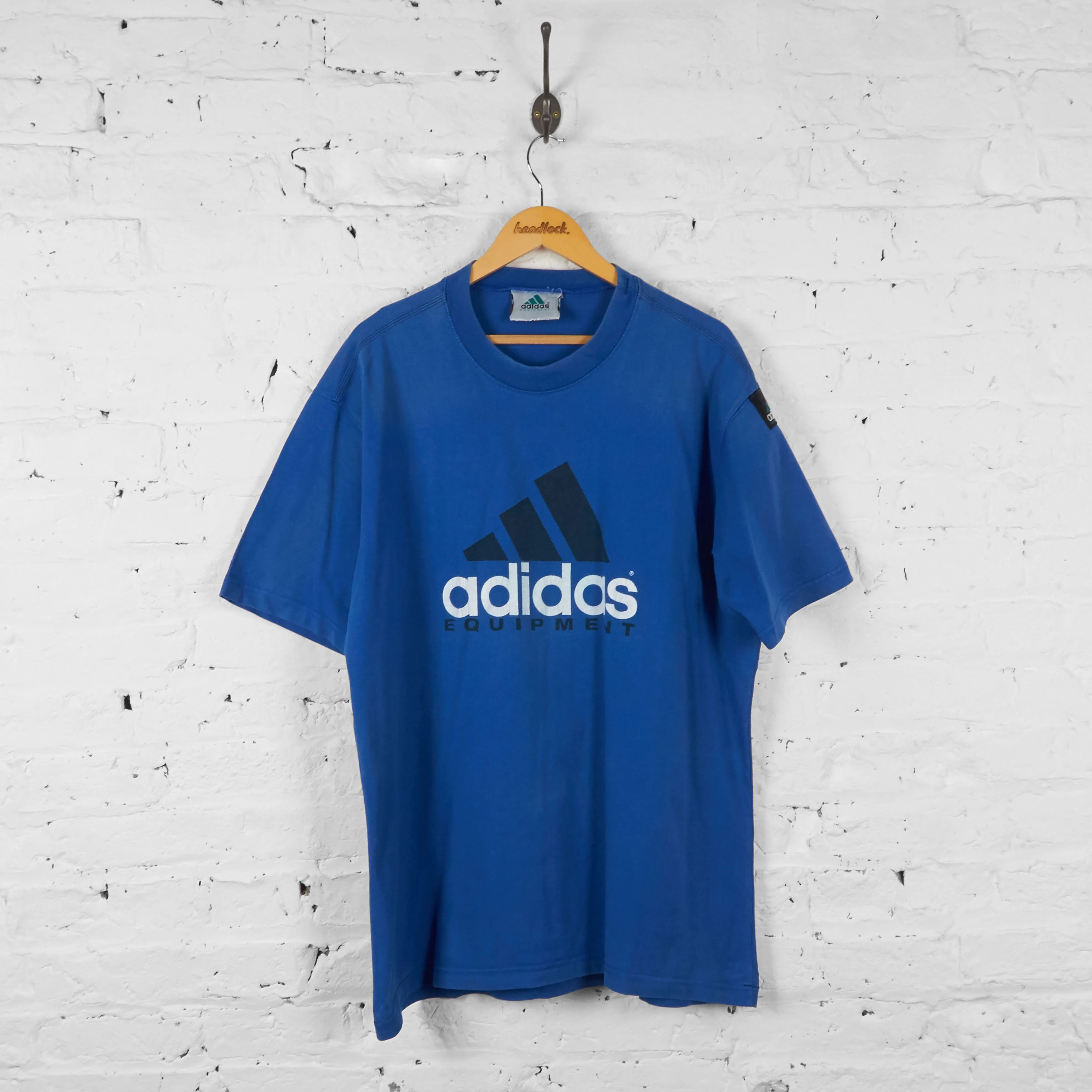 Vintage Adidas Equipment T-shirt - Navy - XL