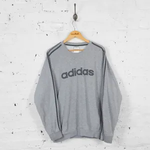 Vintage Adidas Sweatshirt - Grey - XL