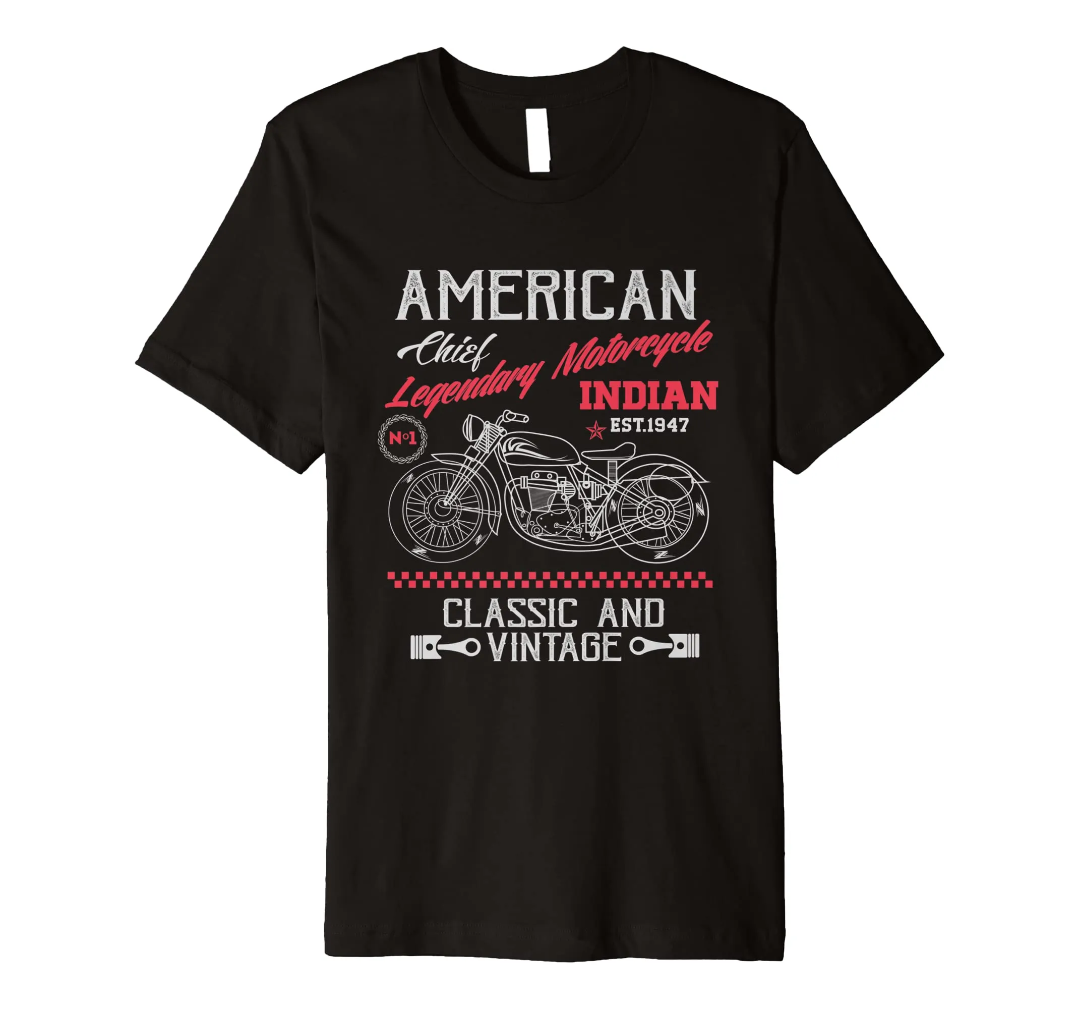 Vintage American Motorcycle Indian old bikers Shirt
