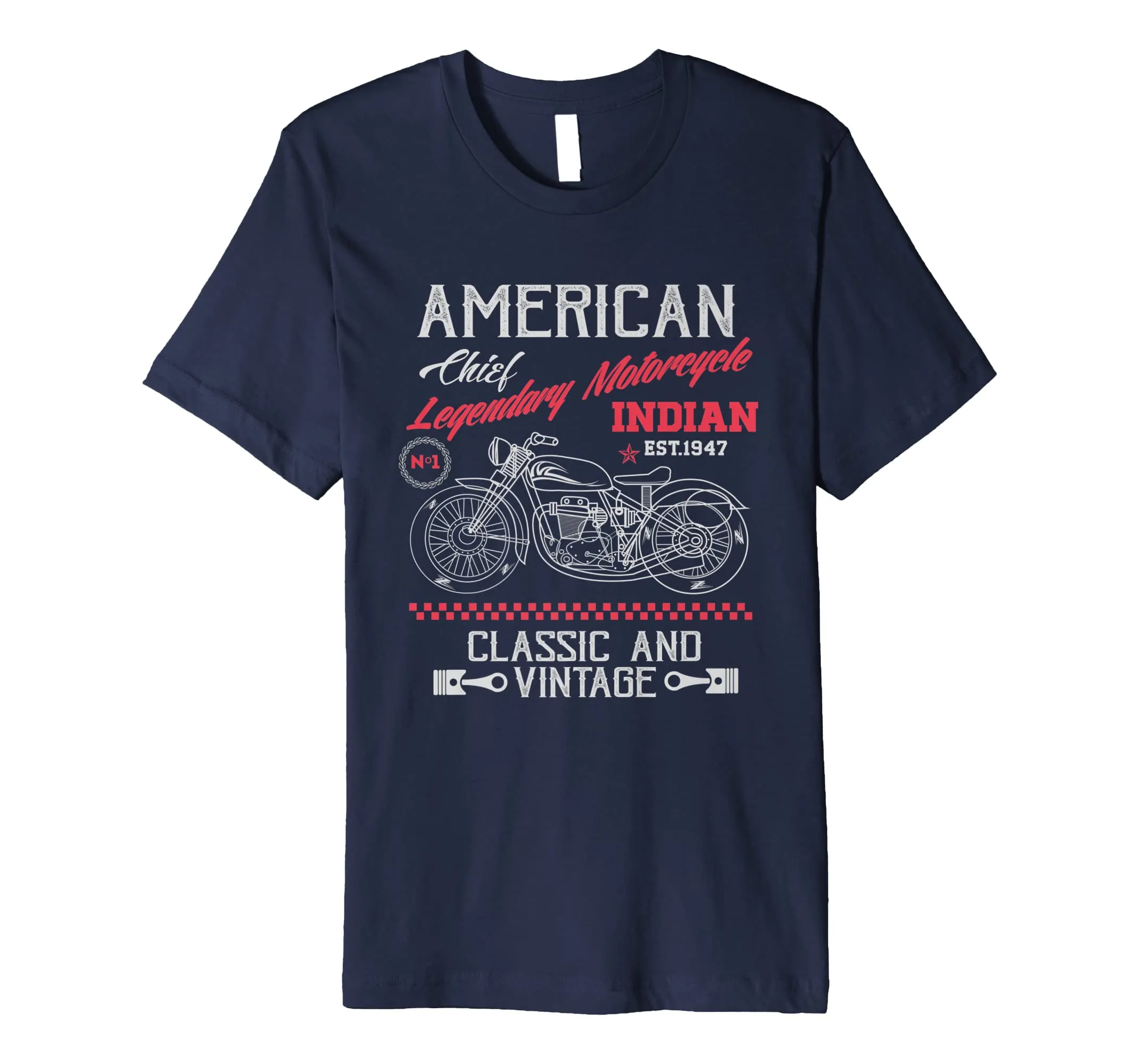 Vintage American Motorcycle Indian old bikers Shirt