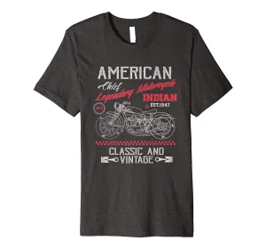 Vintage American Motorcycle Indian old bikers Shirt