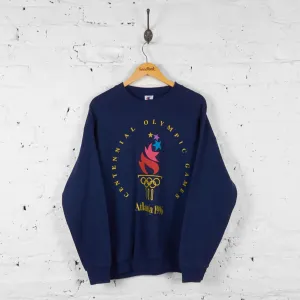 Vintage Champion Atlanta Olympics 1996 Sweatshirt - Navy - L