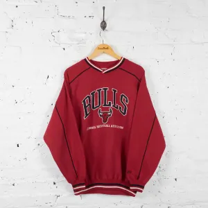 Vintage Chicago Bulls NFL Sweatshirt - Red - L