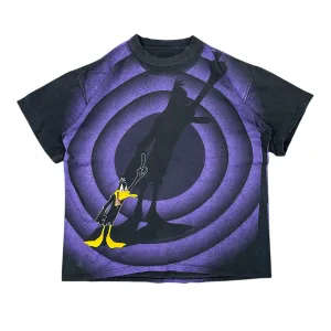 Vintage Daffy Duck Spiral T-Shirt - M
