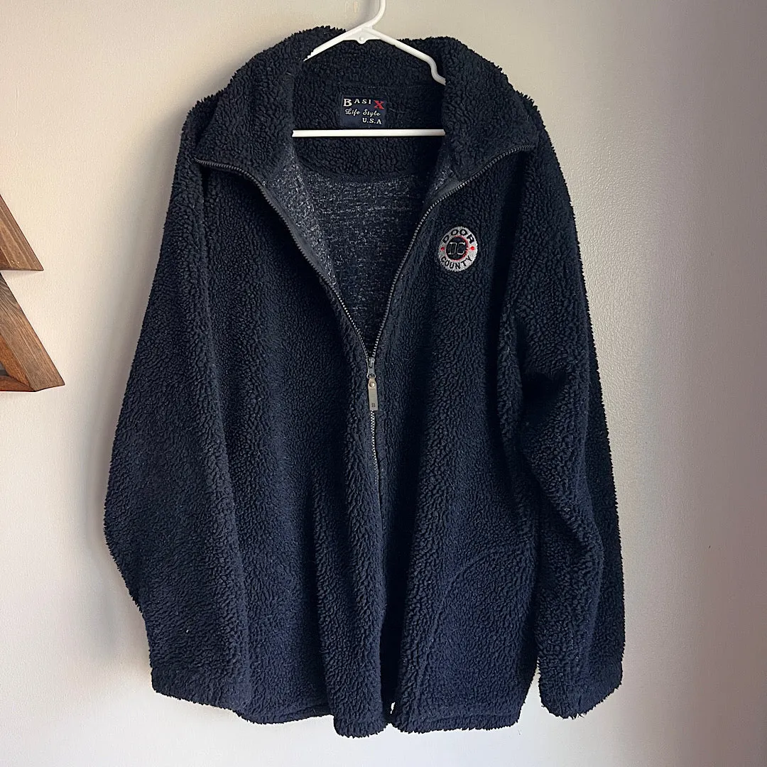 Vintage Door County Berber Fleece Zip Up