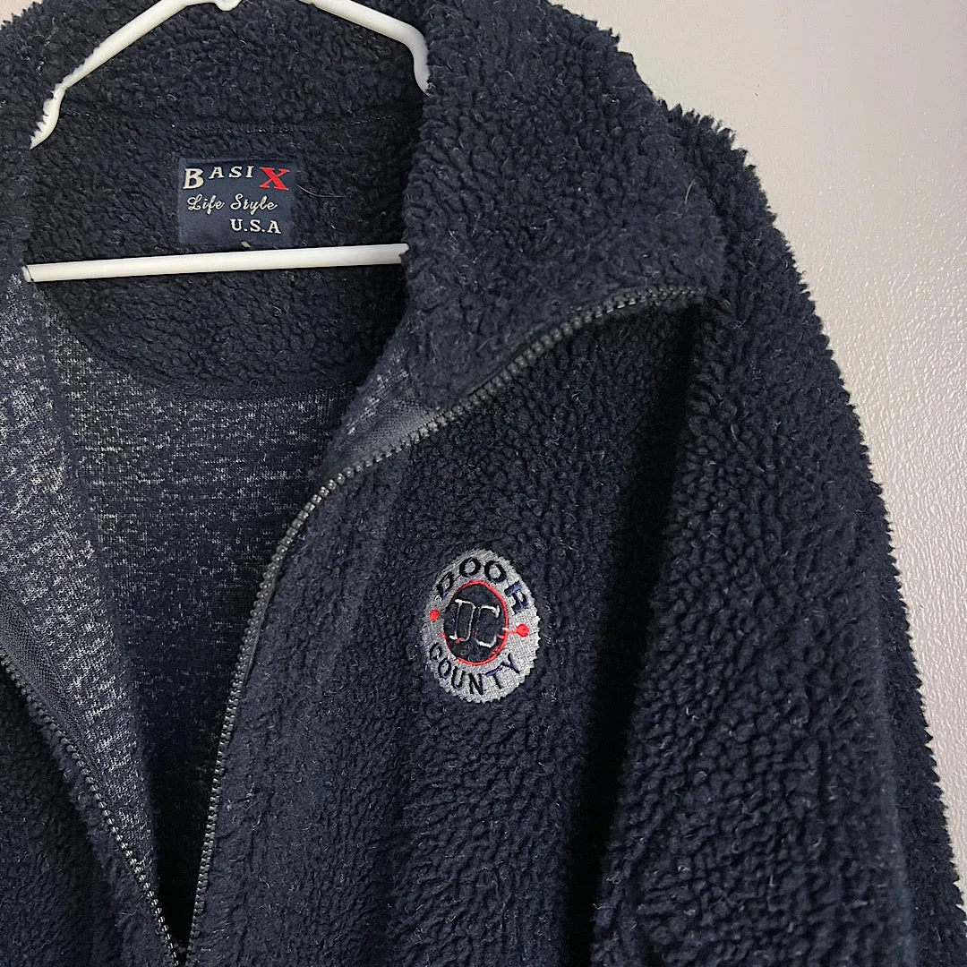 Vintage Door County Berber Fleece Zip Up