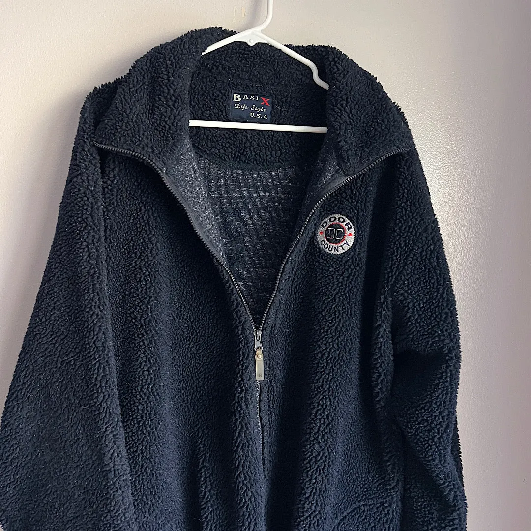 Vintage Door County Berber Fleece Zip Up