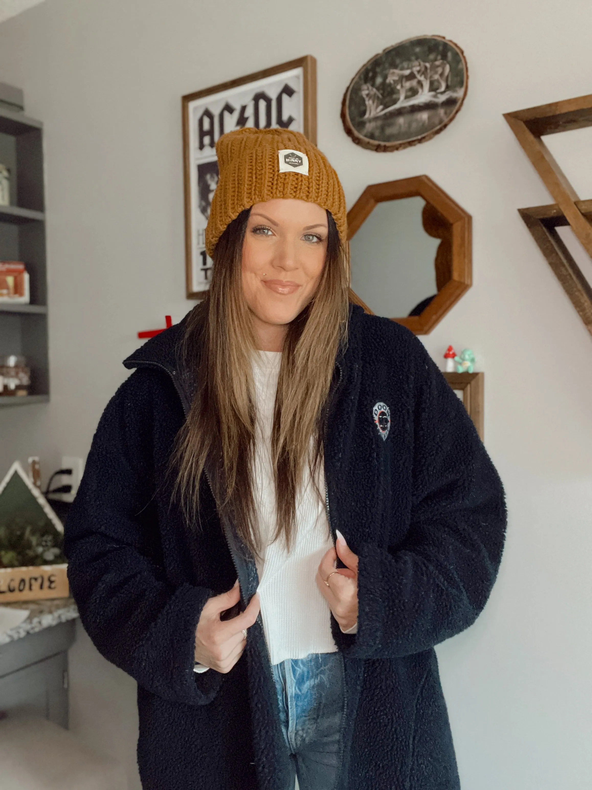 Vintage Door County Berber Fleece Zip Up