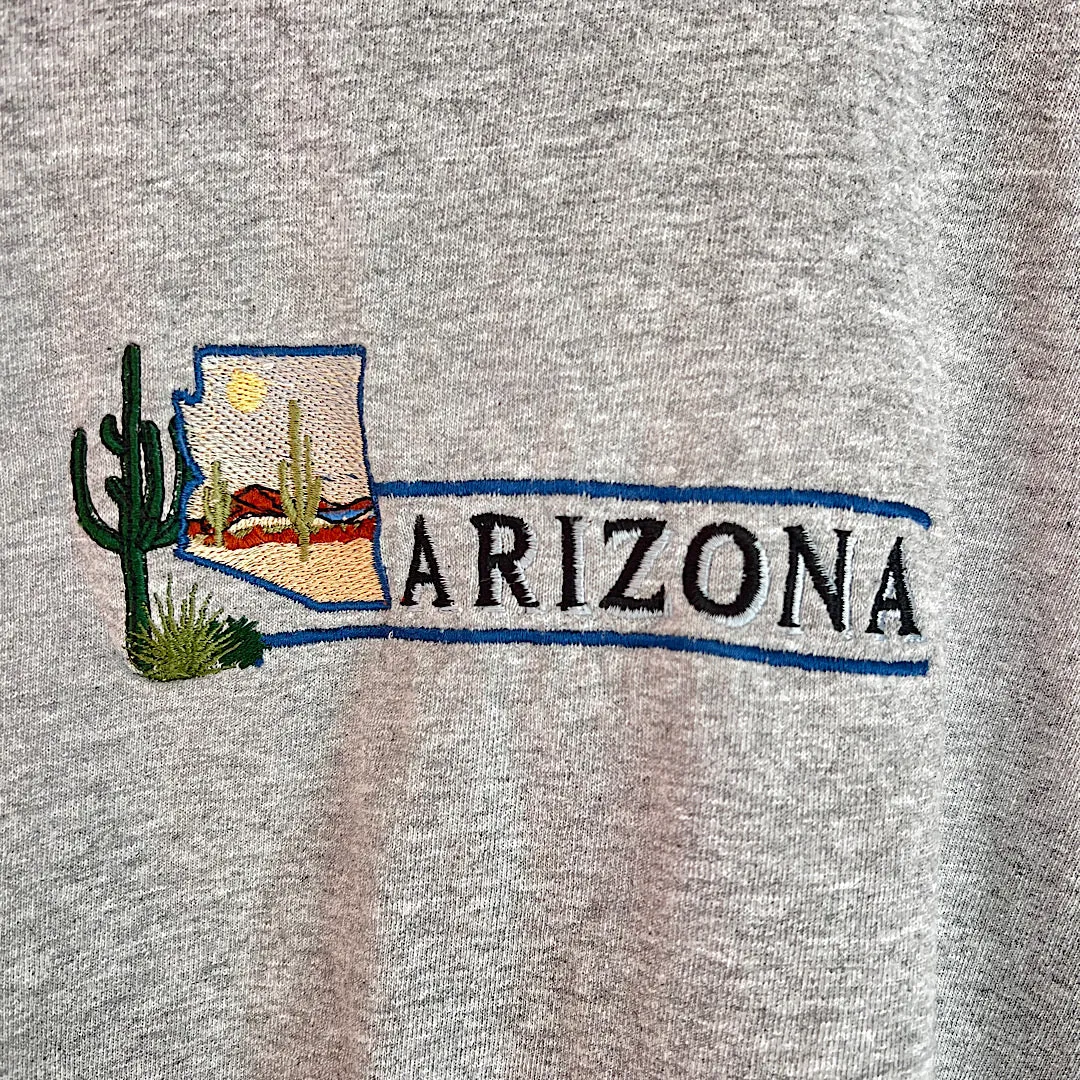 Vintage Embroidered Arizona Gray T-Shirt