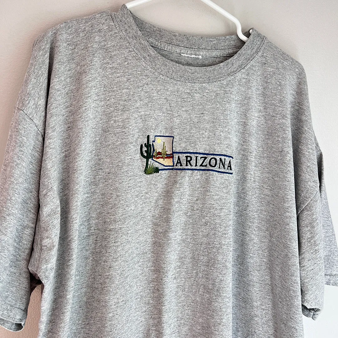 Vintage Embroidered Arizona Gray T-Shirt