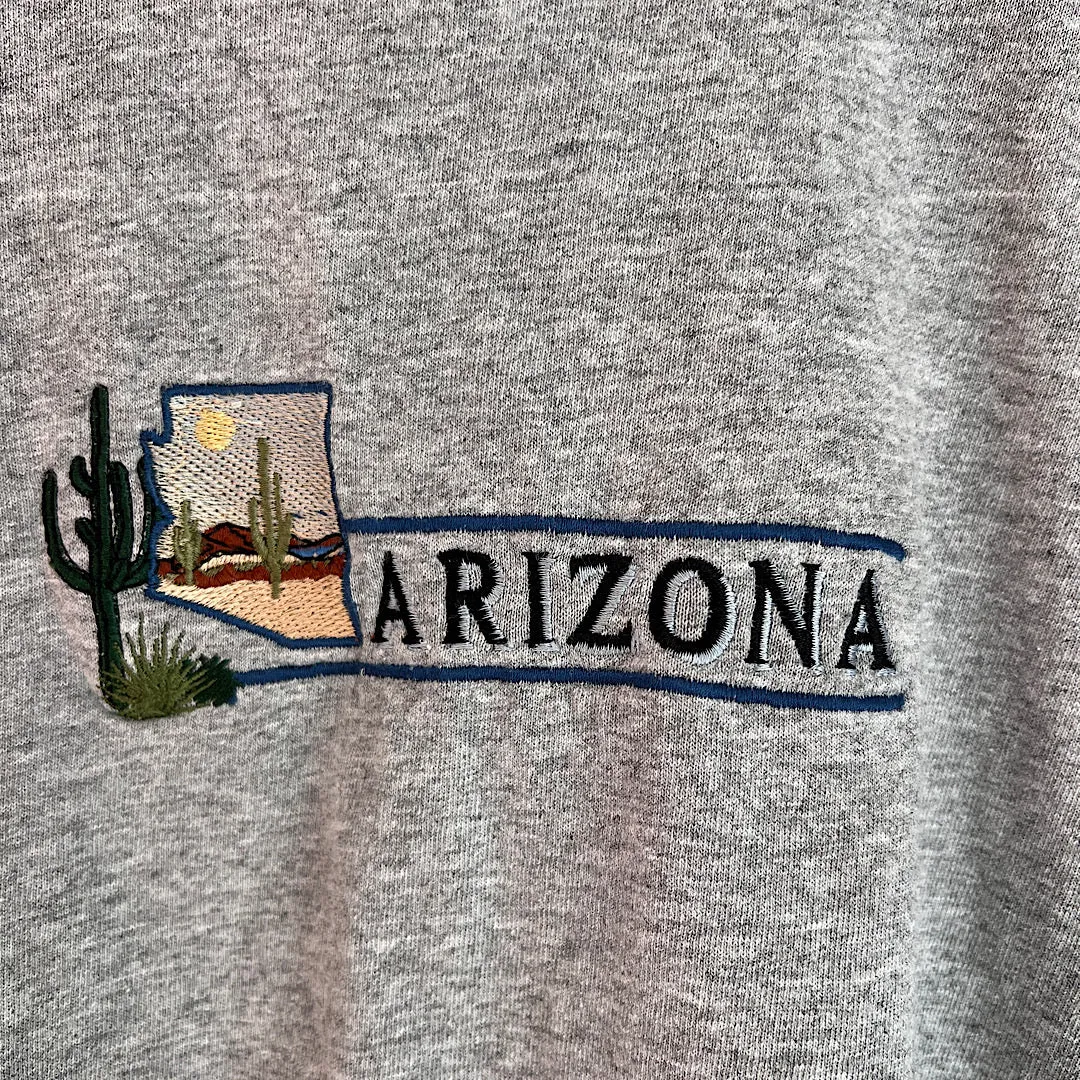 Vintage Embroidered Arizona Gray T-Shirt