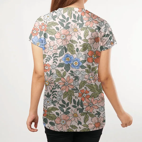 Vintage floral Women All Over T-Shirt