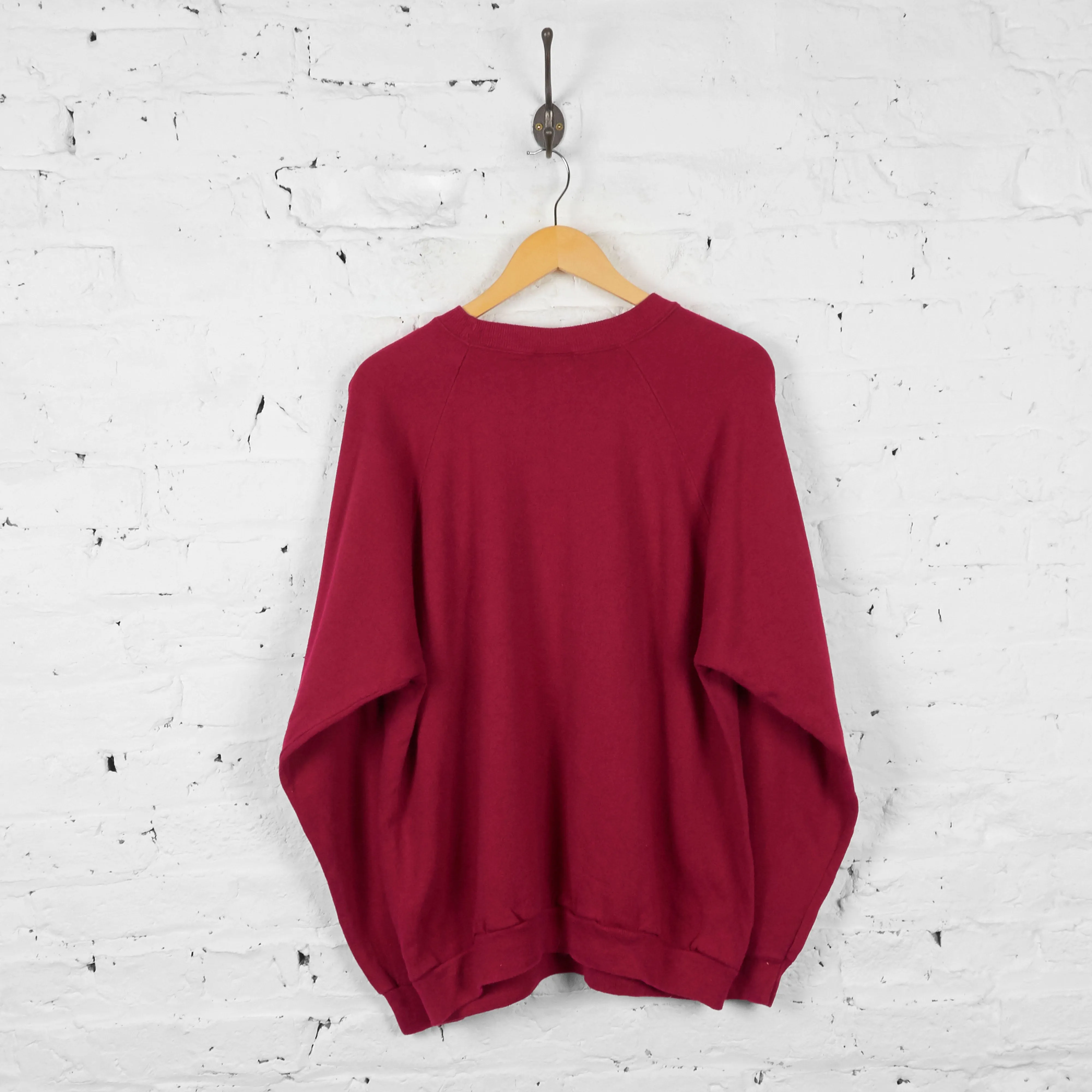 Vintage Horses Sweatshirt - Red - XL