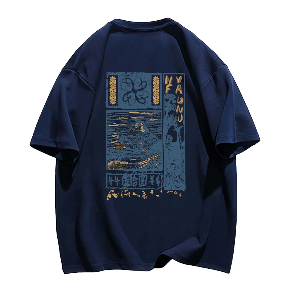 Vintage Landscape Print T-shirt
