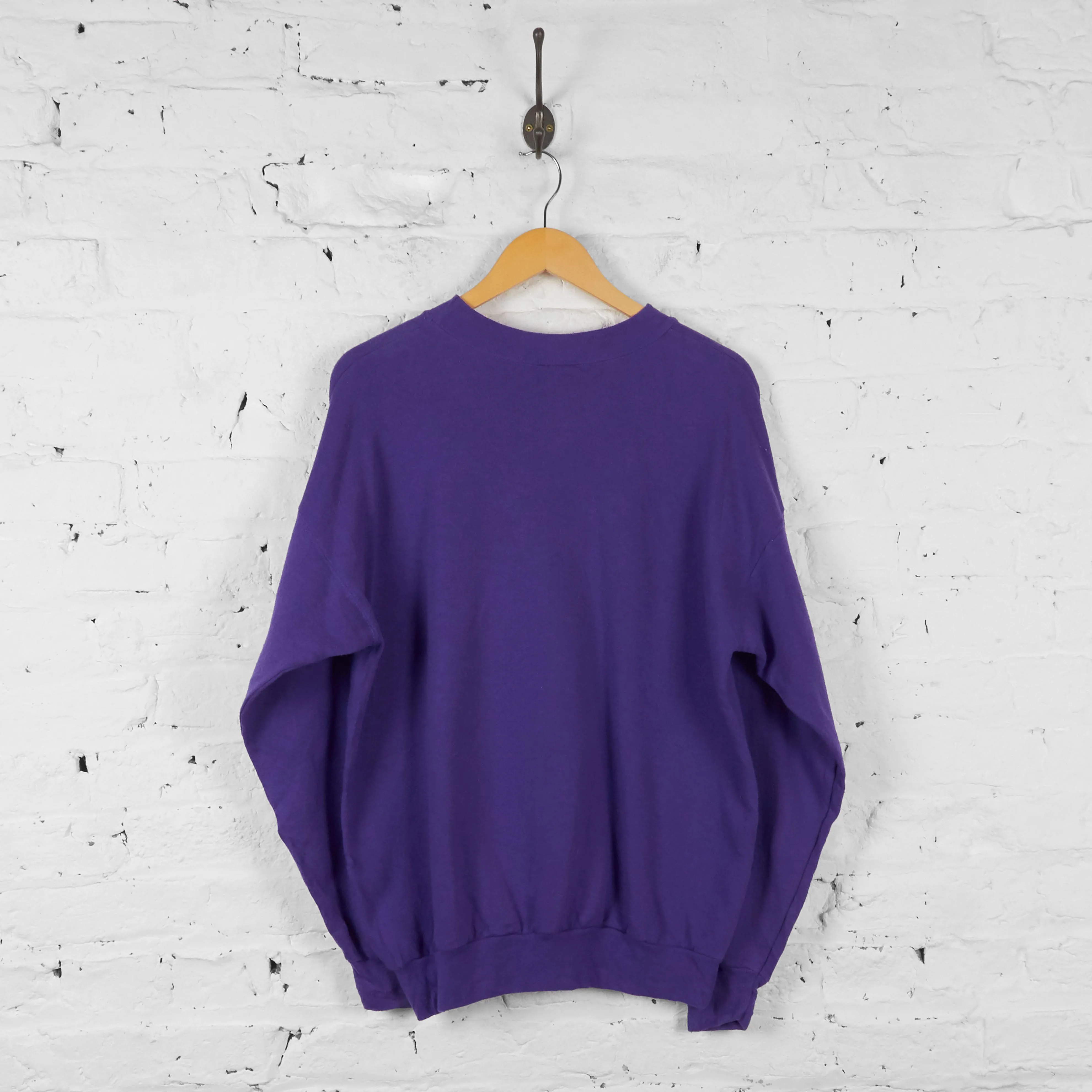 Vintage Minnesota Vikings NFL Sweatshirt - Purple - L