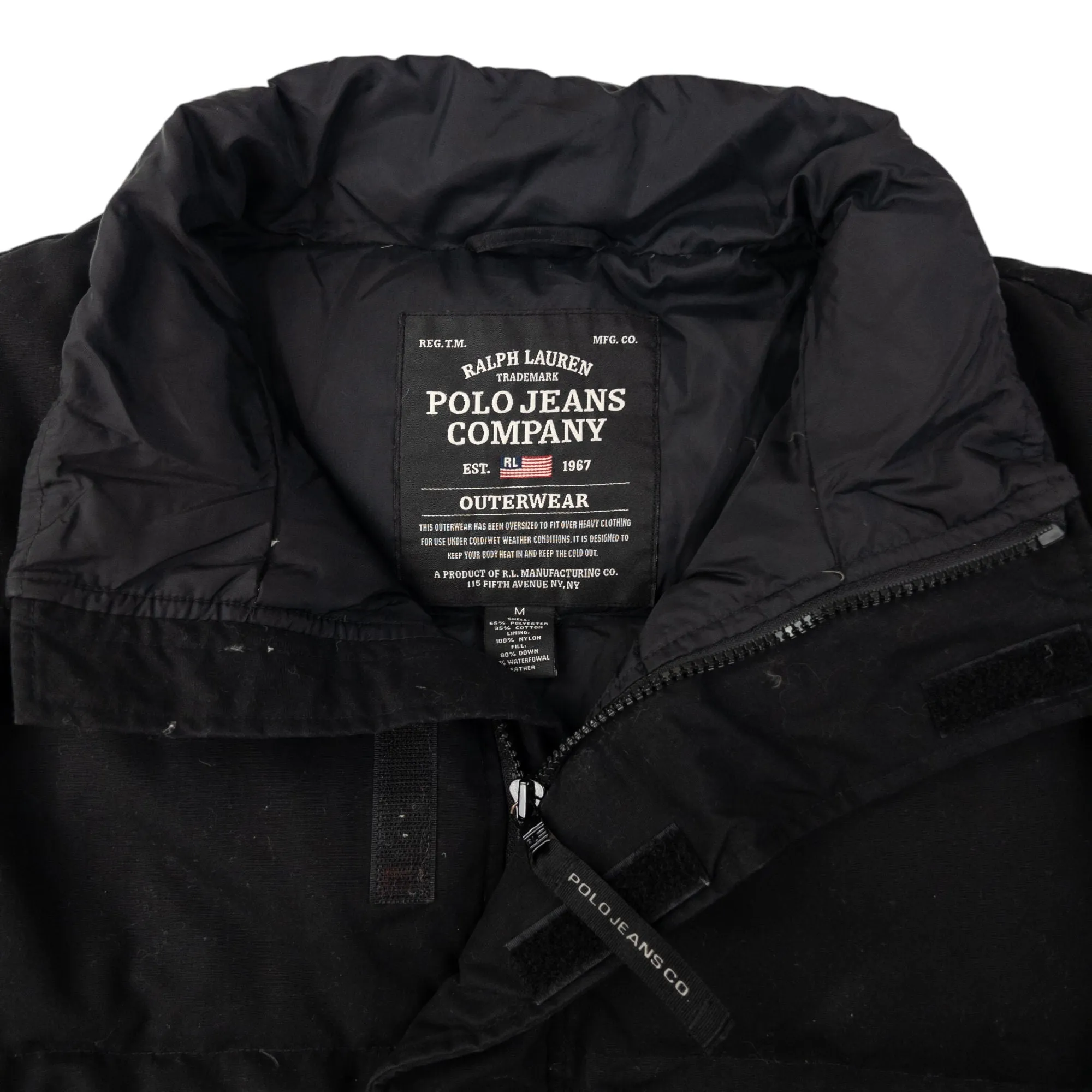 Vintage Ralph Lauren Polo Jeans Puffer Jacket Size M