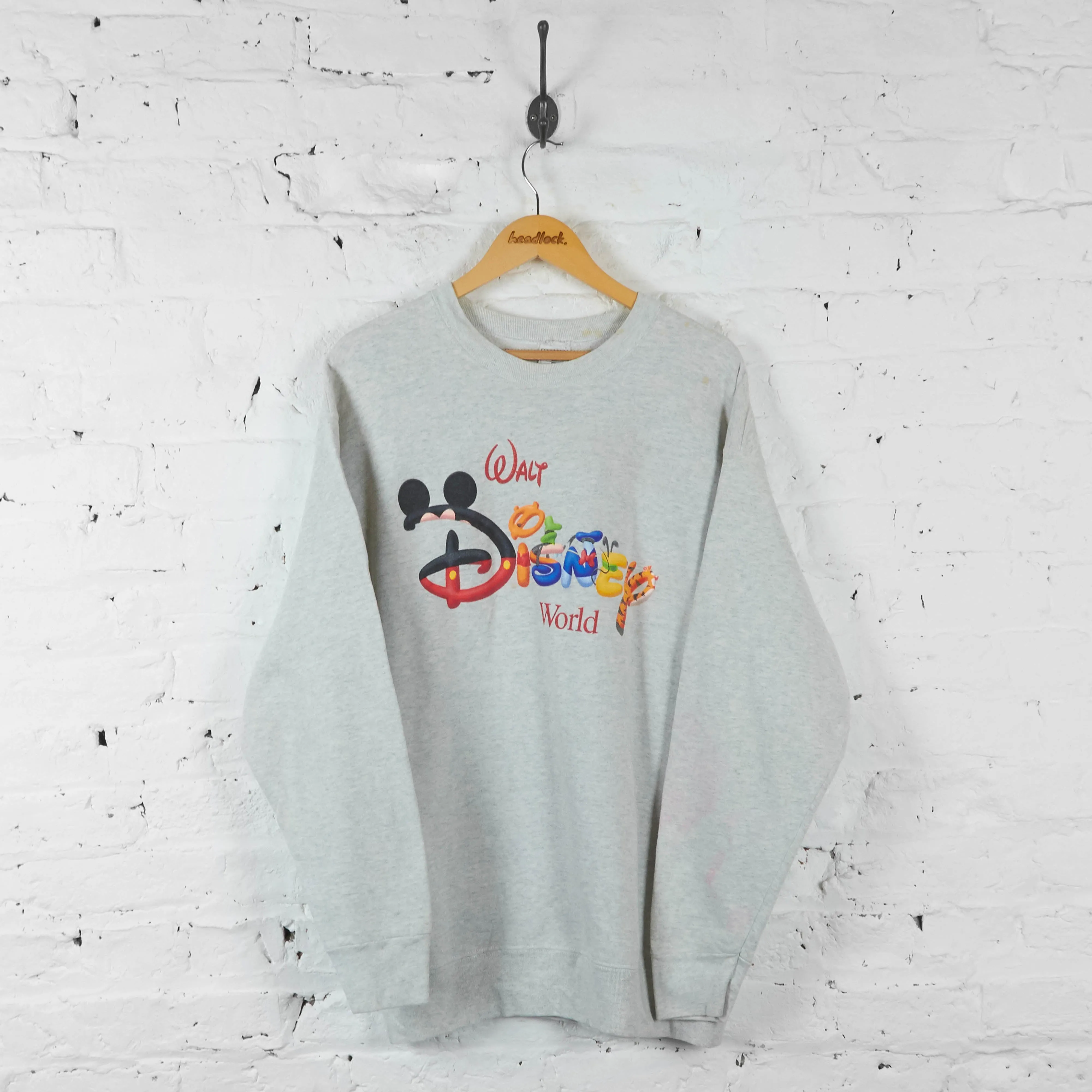 Vintage Walt Disney World Sweatshirt - Grey - XL