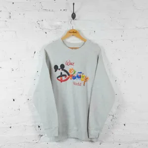 Vintage Walt Disney World Sweatshirt - Grey - XL