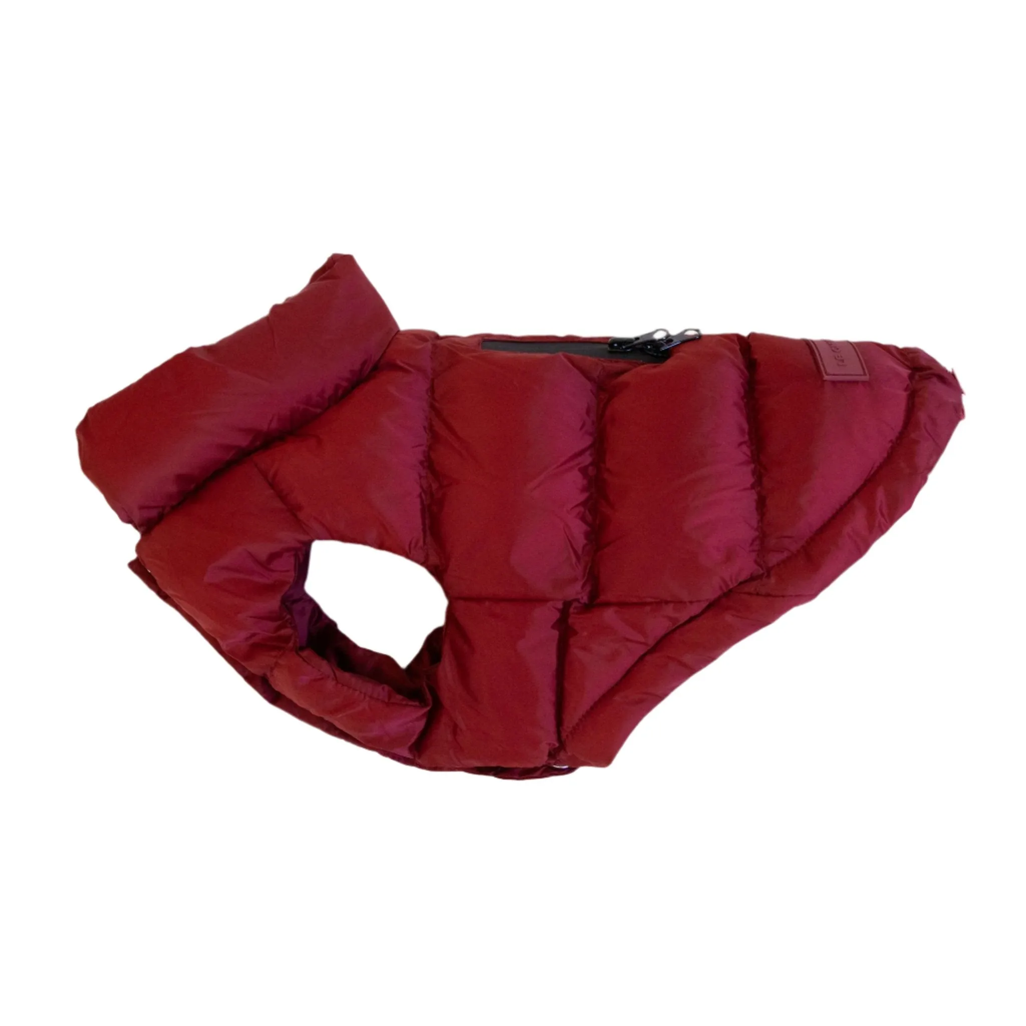 waterproof chien puffer - burgundy low stock