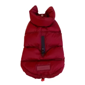 waterproof chien puffer - burgundy low stock