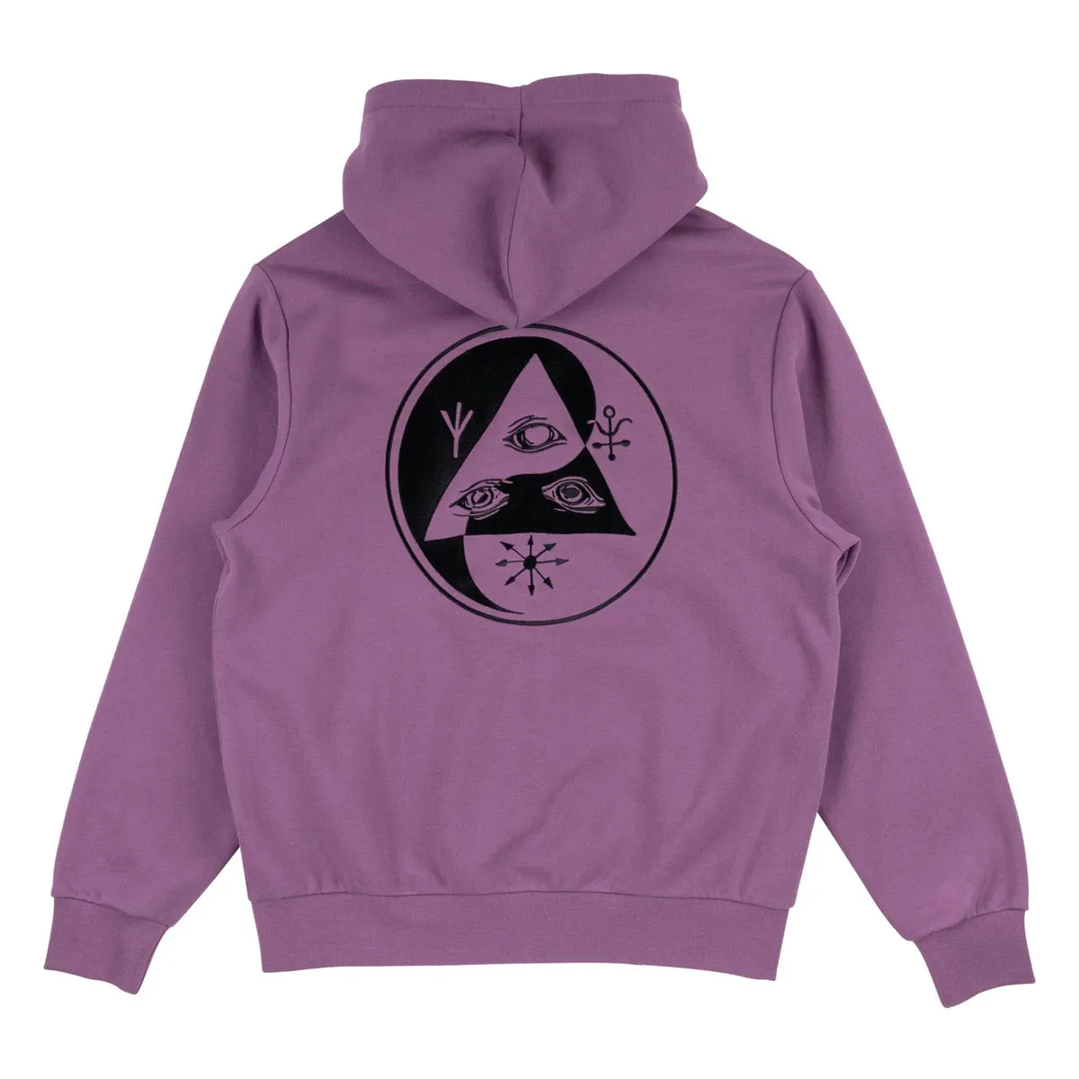 Welcome - Balance Embroidered Zip Hoodie Berry