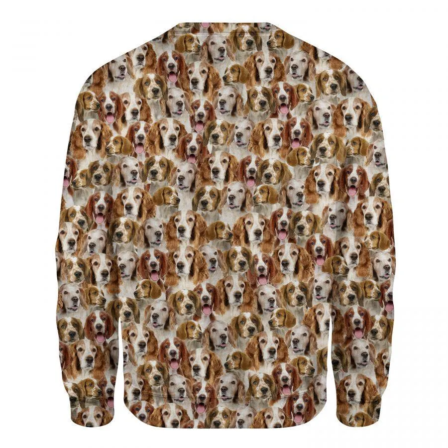 Welsh Springer Spaniel - Full Face - Premium Sweatshirt