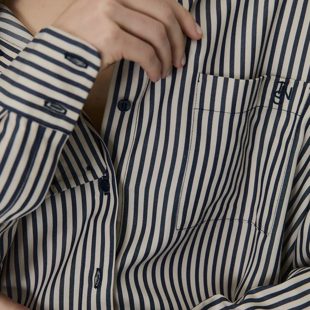 West Woman's Shirt & Pants Set | Midnight Navy