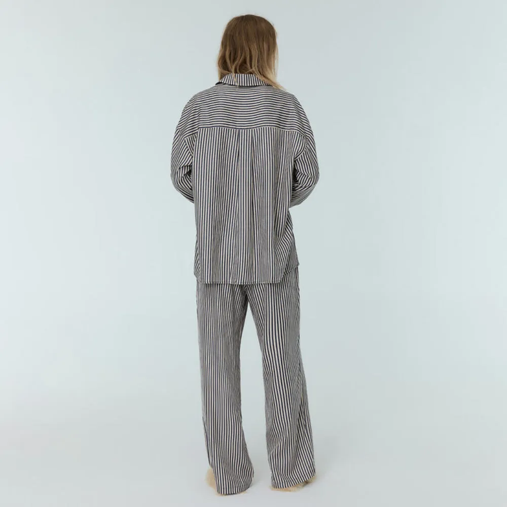 West Woman's Shirt & Pants Set | Midnight Navy