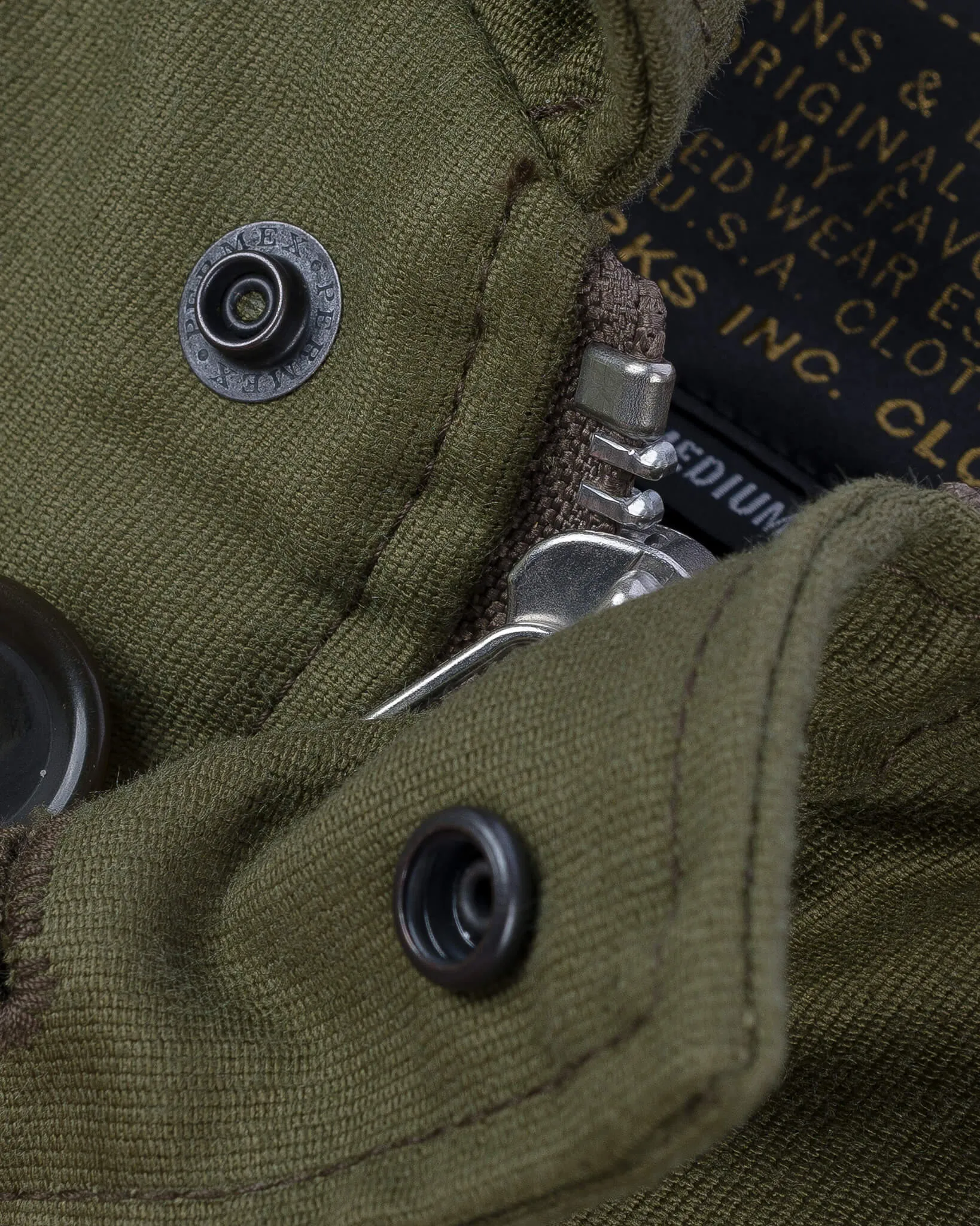 Whipcord A2 Deck Jacket - Olive Drab Green
