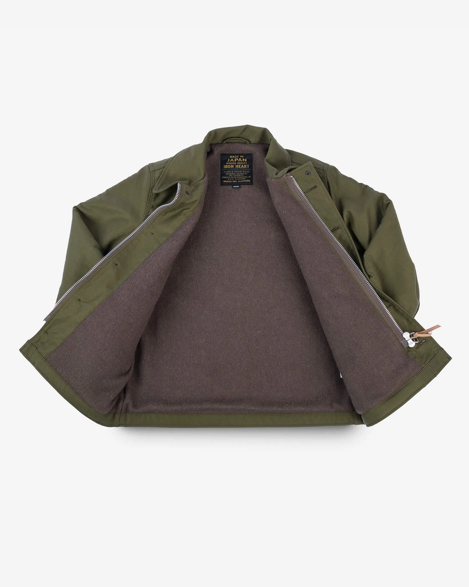 Whipcord A2 Deck Jacket - Olive Drab Green